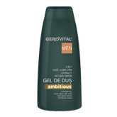 Gel de dus 3 in 1 pentru barbati Men Ambitious, 400 ml, Gerovital